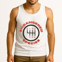 Endangered Species Manual Gearbox Stick Shift 6 Speed Tank Top