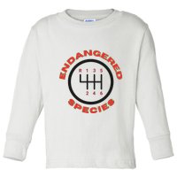 Endangered Species Manual Gearbox Stick Shift 6 Speed Toddler Long Sleeve Shirt