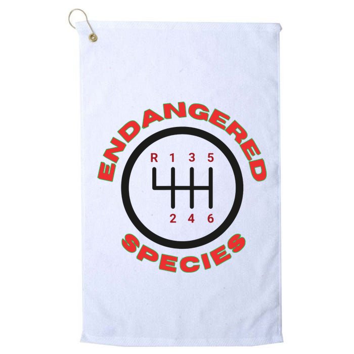 Endangered Species Manual Gearbox Stick Shift 6 Speed Golf Towel