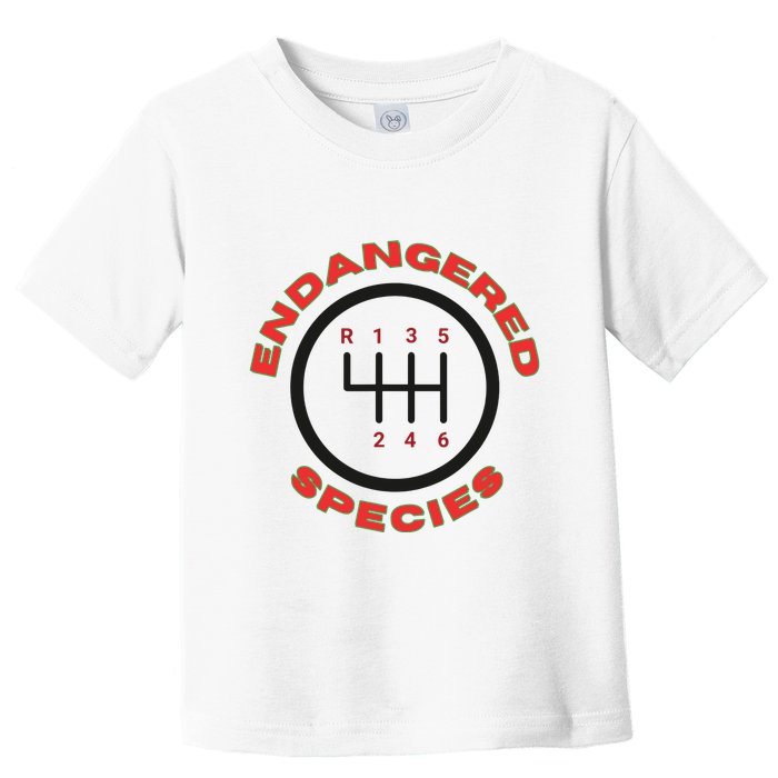 Endangered Species Manual Gearbox Stick Shift 6 Speed Toddler T-Shirt