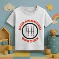 Endangered Species Manual Gearbox Stick Shift 6 Speed Toddler T-Shirt