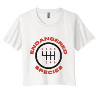 Endangered Species Manual Gearbox Stick Shift 6 Speed Crop Top