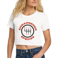 Endangered Species Manual Gearbox Stick Shift 6 Speed Crop Top