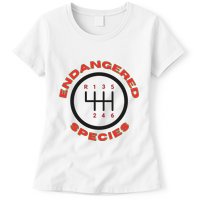Endangered Species Manual Gearbox Stick Shift 6 Speed Womens T-Shirt