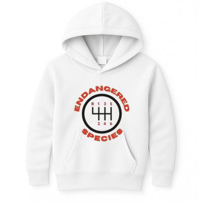 Endangered Species Manual Gearbox Stick Shift 6 Speed Kids Hoodie