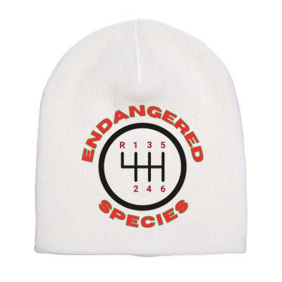 Endangered Species Manual Gearbox Stick Shift 6 Speed Short Acrylic Beanie