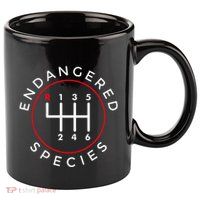 Endangered Species Manual Gearbox Stick Shift 6 Speed 11oz C Handle Ceramic Mug