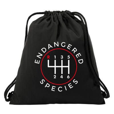 Endangered Species Manual Gearbox Stick Shift 6 Speed Drawstring Bag