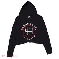 Endangered Species Manual Gearbox Stick Shift 6 Speed Crop Fleece Hoodie