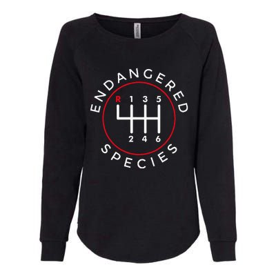 Endangered Species Manual Gearbox Stick Shift 6 Speed Womens California Wash Sweatshirt