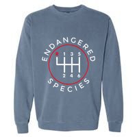 Endangered Species Manual Gearbox Stick Shift 6 Speed Garment-Dyed Sweatshirt