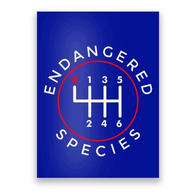 Endangered Species Manual Gearbox Stick Shift 6 Speed Poster