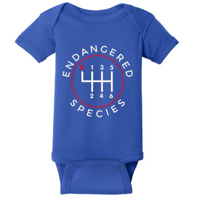 Endangered Species Manual Gearbox Stick Shift 6 Speed Baby Bodysuit