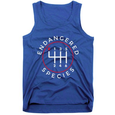 Endangered Species Manual Gearbox Stick Shift 6 Speed Tank Top