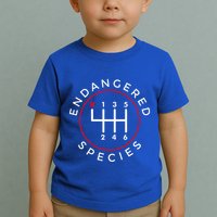 Endangered Species Manual Gearbox Stick Shift 6 Speed Toddler T-Shirt