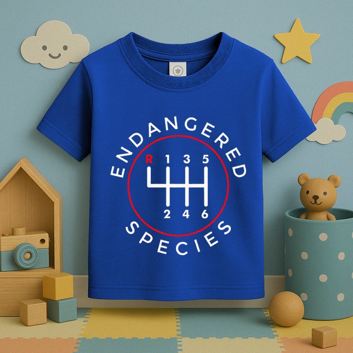Endangered Species Manual Gearbox Stick Shift 6 Speed Toddler T-Shirt