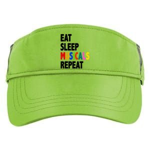 Eat Sleep Musicals Repeat Adult Drive Performance Visor