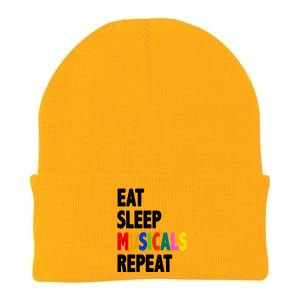 Eat Sleep Musicals Repeat Knit Cap Winter Beanie