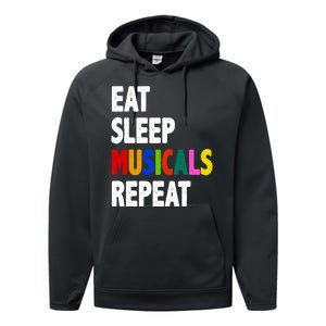 Eat Sleep Musicals Repeat Performance Fleece Hoodie