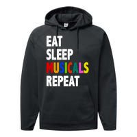 Eat Sleep Musicals Repeat Performance Fleece Hoodie