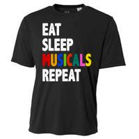 Eat Sleep Musicals Repeat Cooling Performance Crew T-Shirt