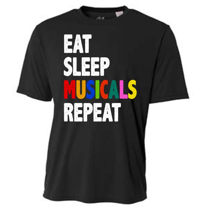 Eat Sleep Musicals Repeat Cooling Performance Crew T-Shirt