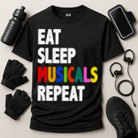 Eat Sleep Musicals Repeat Cooling Performance Crew T-Shirt