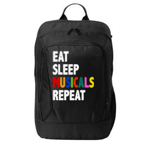 Eat Sleep Musicals Repeat City Backpack