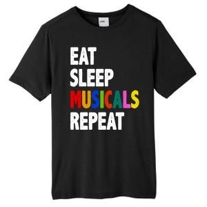 Eat Sleep Musicals Repeat Tall Fusion ChromaSoft Performance T-Shirt