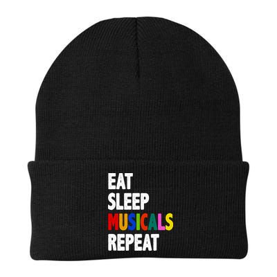 Eat Sleep Musicals Repeat Knit Cap Winter Beanie
