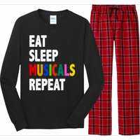 Eat Sleep Musicals Repeat Long Sleeve Pajama Set