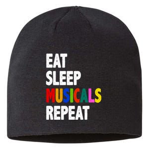 Eat Sleep Musicals Repeat Sustainable Beanie