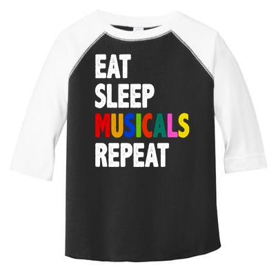 Eat Sleep Musicals Repeat Toddler Fine Jersey T-Shirt