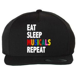 Eat Sleep Musicals Repeat Wool Snapback Cap