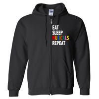 Eat Sleep Musicals Repeat Full Zip Hoodie