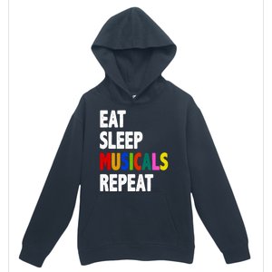 Eat Sleep Musicals Repeat Urban Pullover Hoodie