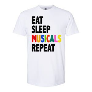 Eat Sleep Musicals Repeat Softstyle CVC T-Shirt