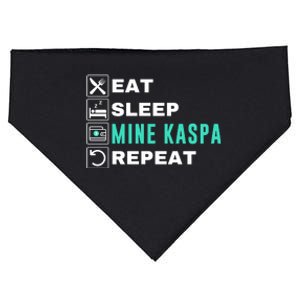 Eat Sleep Mine Kaspa Crypto Kaspa Mining Kaspa Crypto Miner Kaspa To The Moon USA-Made Doggie Bandana