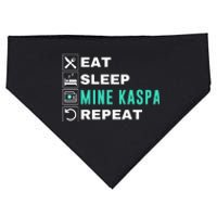 Eat Sleep Mine Kaspa Crypto Kaspa Mining Kaspa Crypto Miner Kaspa To The Moon USA-Made Doggie Bandana