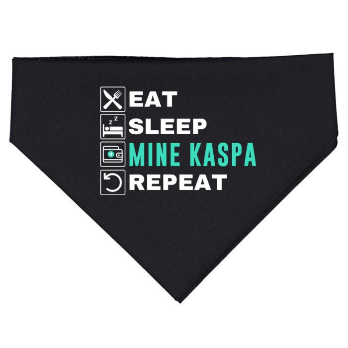 Eat Sleep Mine Kaspa Crypto Kaspa Mining Kaspa Crypto Miner Kaspa To The Moon USA-Made Doggie Bandana