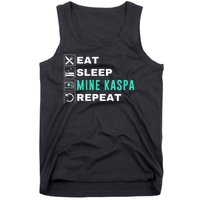 Eat Sleep Mine Kaspa Crypto Kaspa Mining Kaspa Crypto Miner Kaspa To The Moon Tank Top