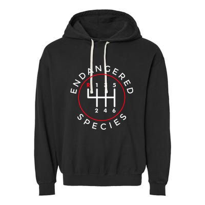 Endangered Species Manual Gearbox Stick Shift 6 Speed Garment-Dyed Fleece Hoodie