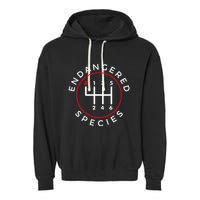Endangered Species Manual Gearbox Stick Shift 6 Speed Garment-Dyed Fleece Hoodie