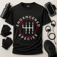 Endangered Species Manual Gearbox Stick Shift 6 Speed Performance Shirt