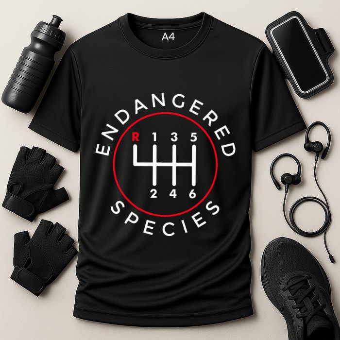 Endangered Species Manual Gearbox Stick Shift 6 Speed Performance Shirt