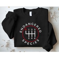 Endangered Species Manual Gearbox Stick Shift 6 Speed Sweatshirt