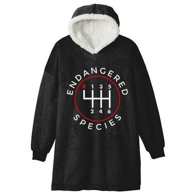 Endangered Species Manual Gearbox Stick Shift 6 Speed Hooded Wearable Blanket