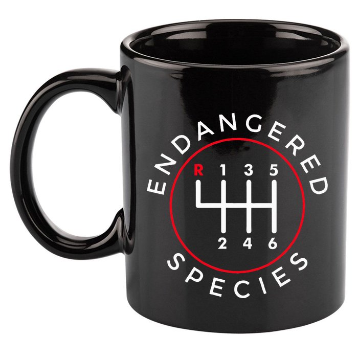 Endangered Species Manual Gearbox Stick Shift 6 Speed 11oz C Handle Ceramic Mug