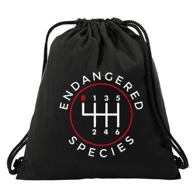Endangered Species Manual Gearbox Stick Shift 6 Speed Drawstring Bag