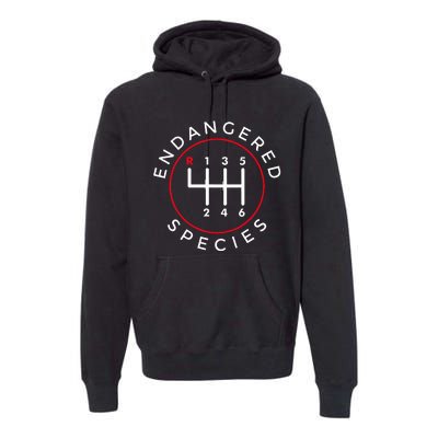 Endangered Species Manual Gearbox Stick Shift 6 Speed Premium Hoodie